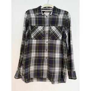 Ralph Lauren Denim & Supply Utility Plaid Womens Button Down Shirt Medium Cotton